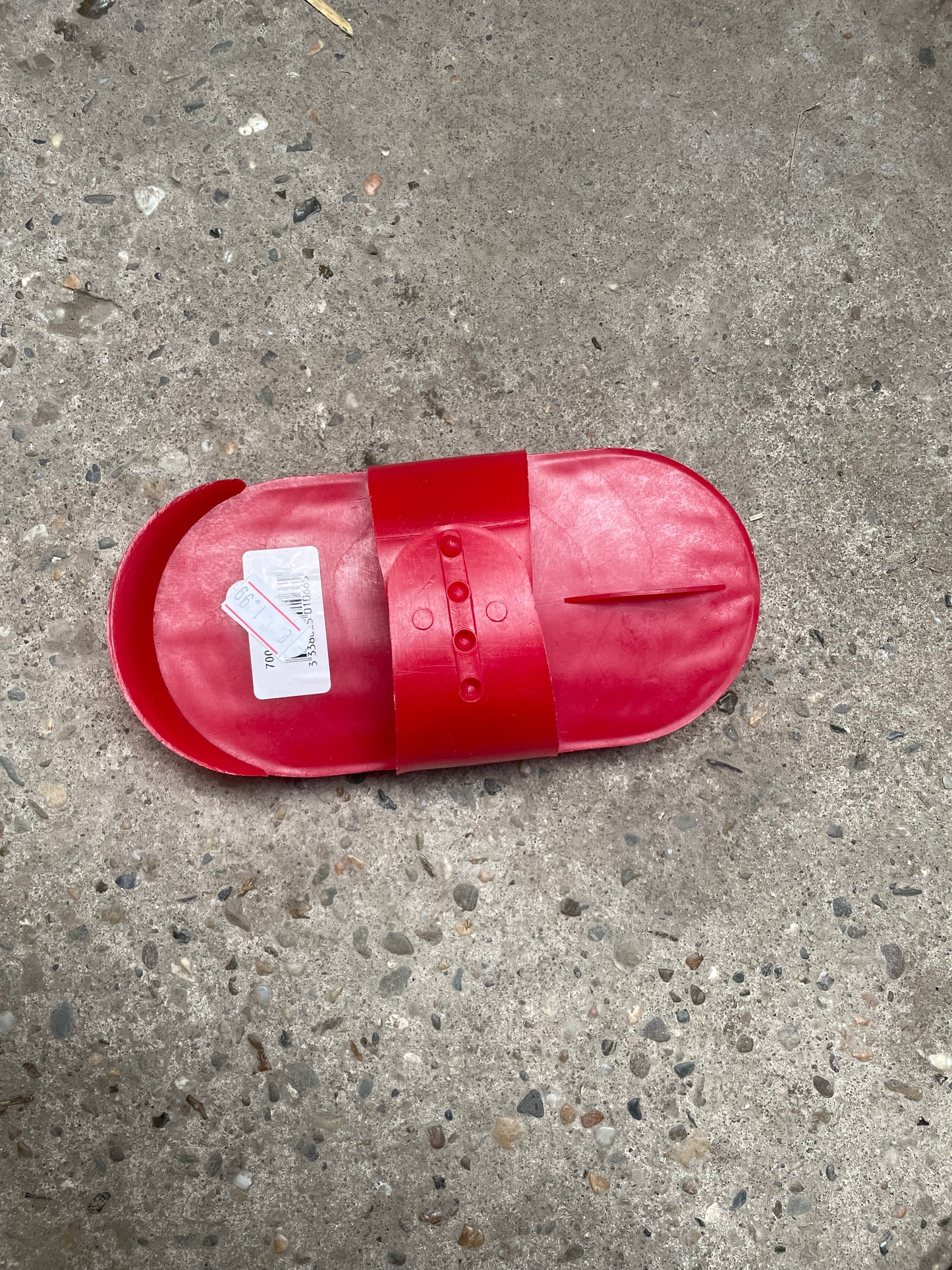 Plastic borstel Rood