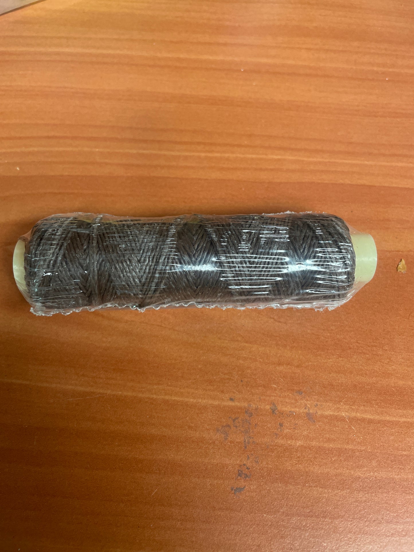 Invlechtkoord gewaxed bruin (50 meter)