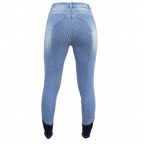 Denim Breeches "Ponylove", top-grip