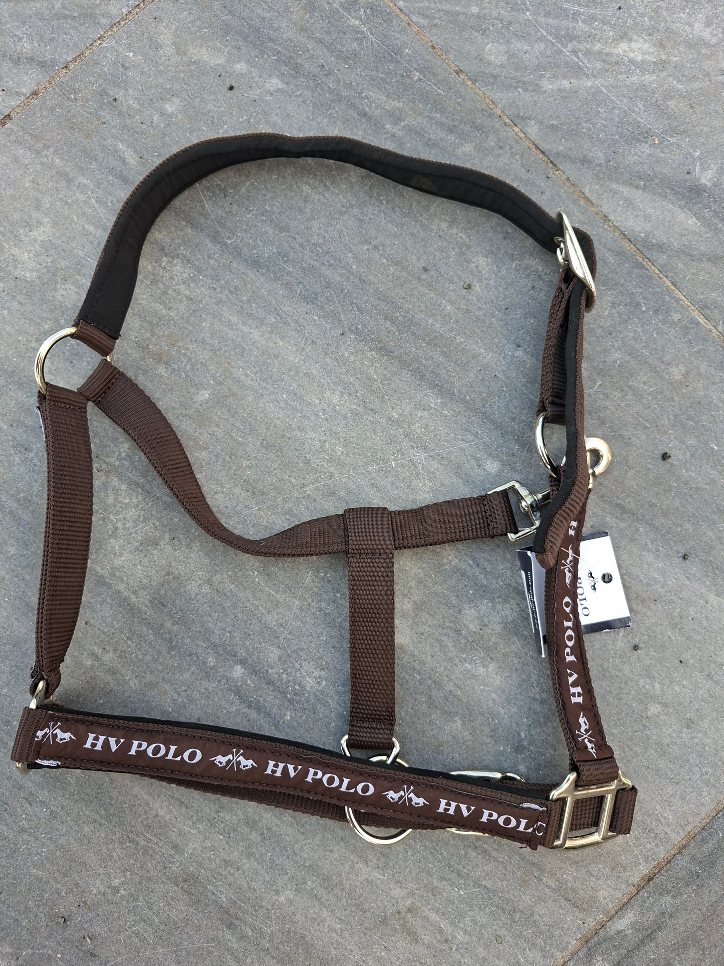 Hv polo halster bruin maat cob