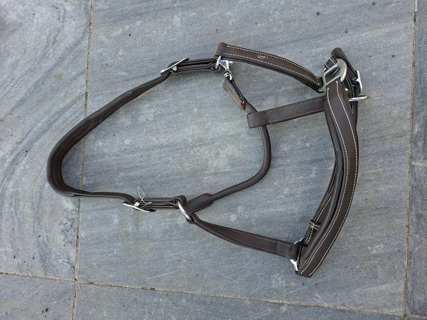 Leren xfull halsters bruin en zwart