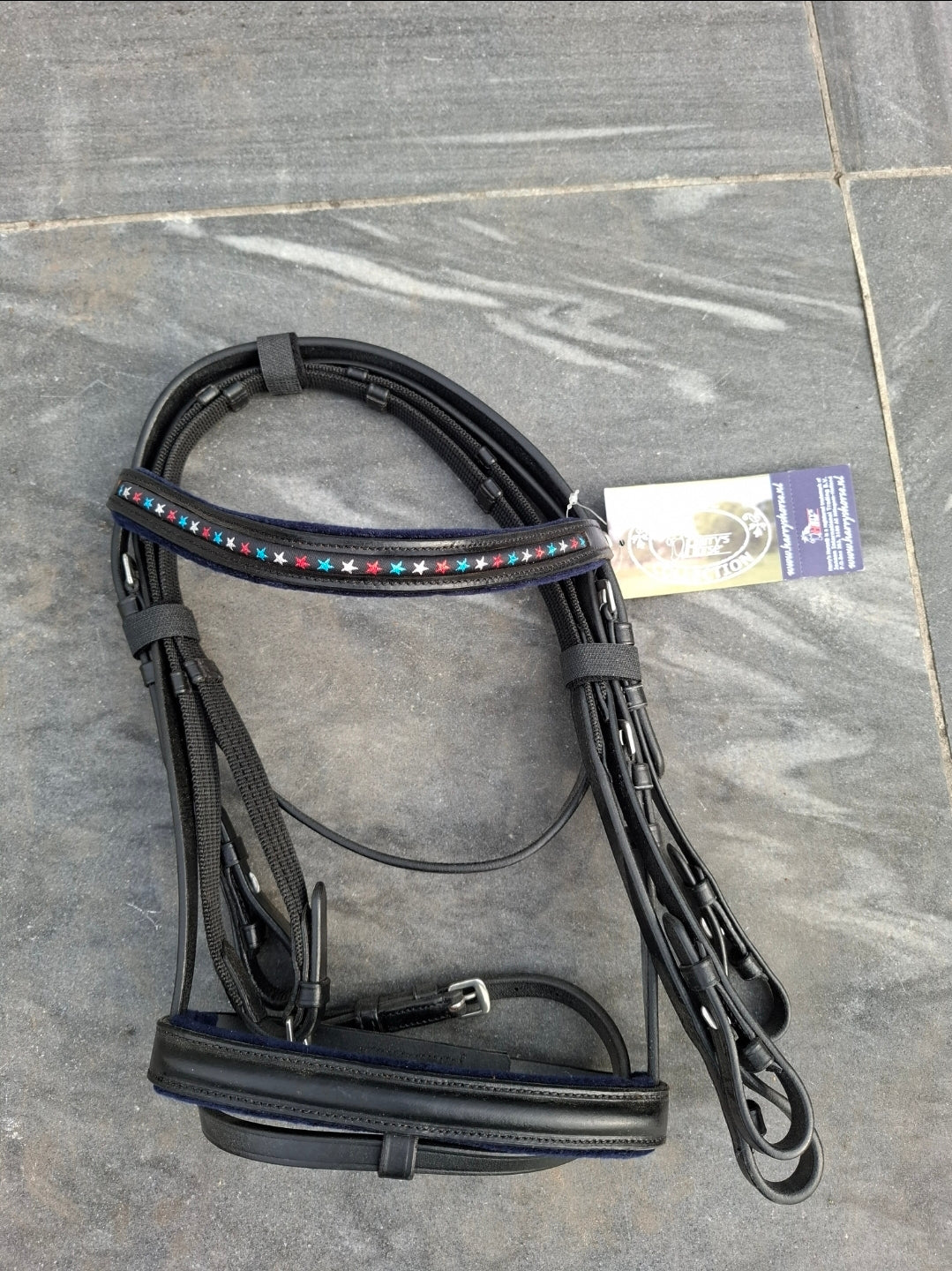 Harry's Horse Hoofdstel zwart/navy shet