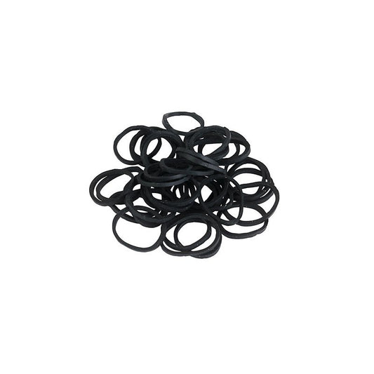 ELASTIEKJES RUBBER ZWART 500 STUKS
