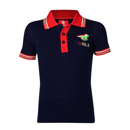 Red horse polo
