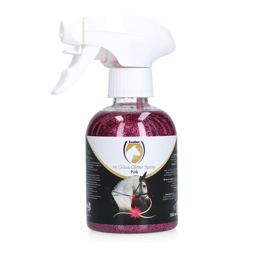 Excellent Horse Hi Gloss Glitter Spray Pink 250 ml