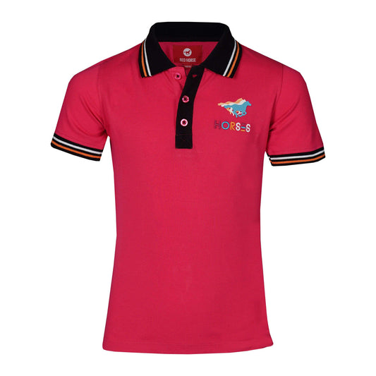 Red horse polo