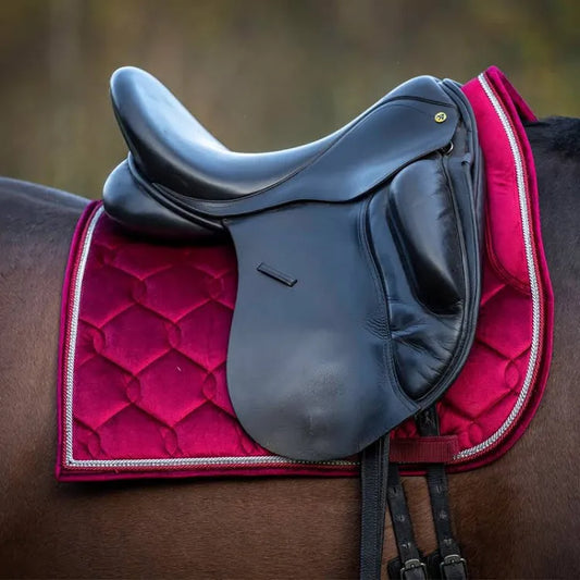 Equitare zadeldek Velvet Fuchsia/Rood - Full