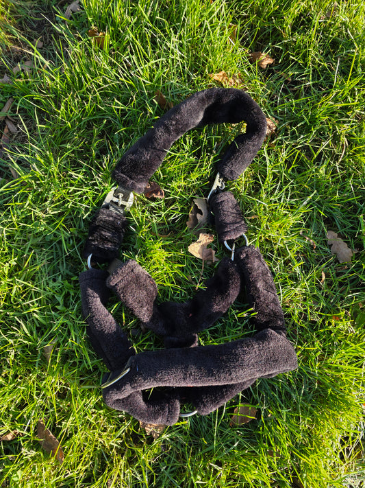 Zwart bont halster cob