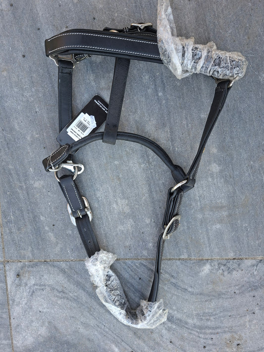 Leren xfull halsters bruin en zwart