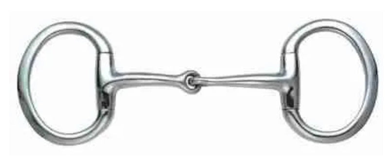 Shires Single Jointed Curved Eggbutt Bit