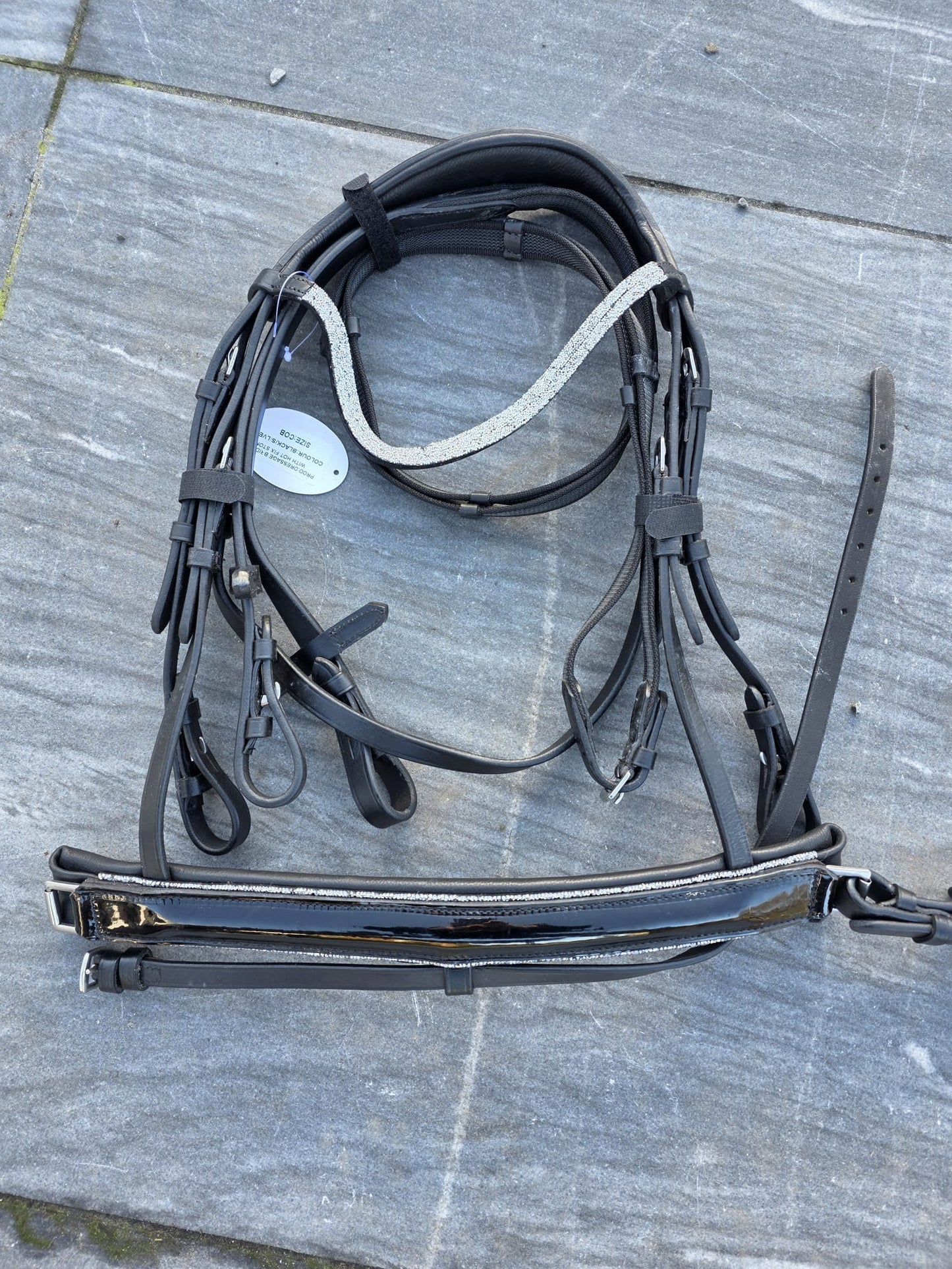 Profirider hoofdstel black/zilver