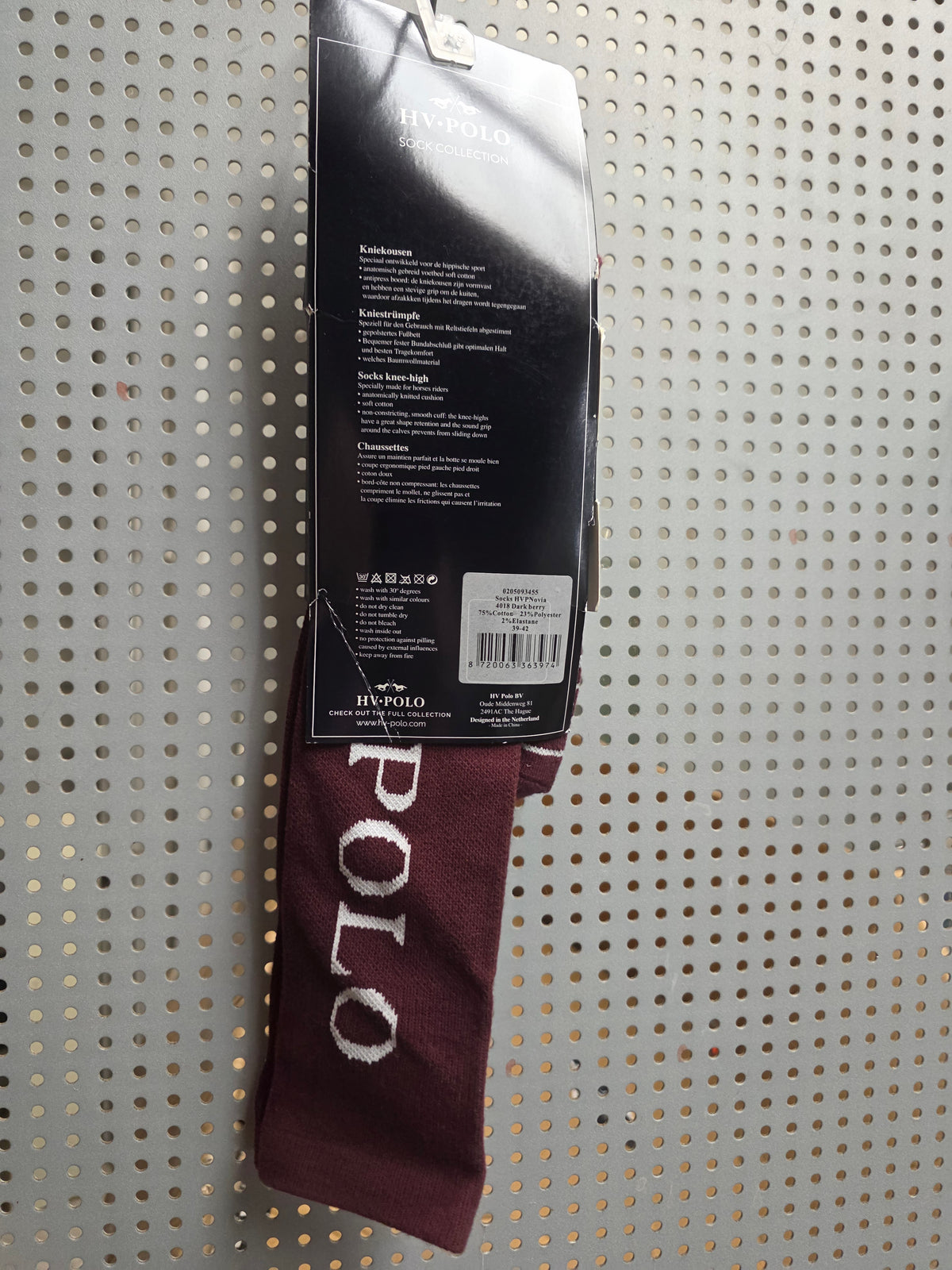 Hv polo sokken dank berry