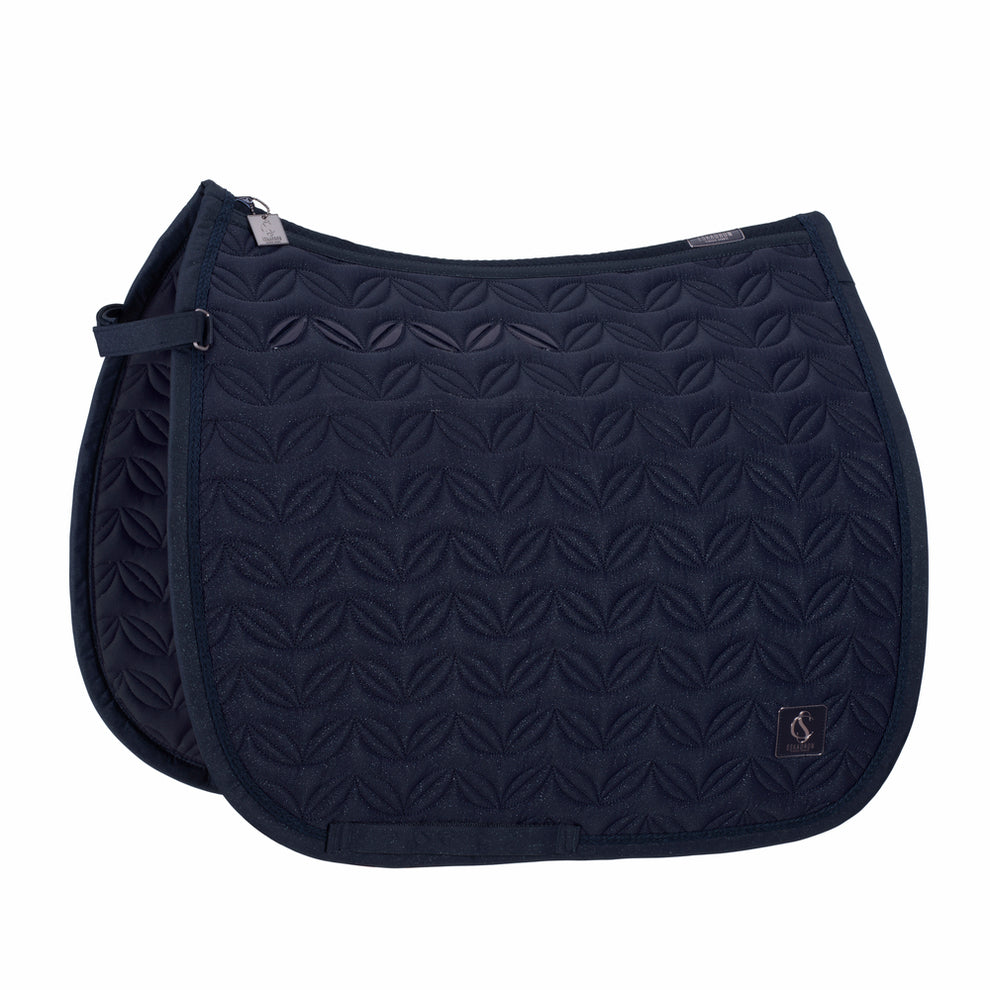 Eskadron Classic Sports zadeldekje Sparkle Floral dressuur navy pony