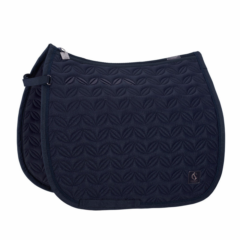 Eskadron Classic Sports zadeldekje Sparkle Floral dressuur navy pony