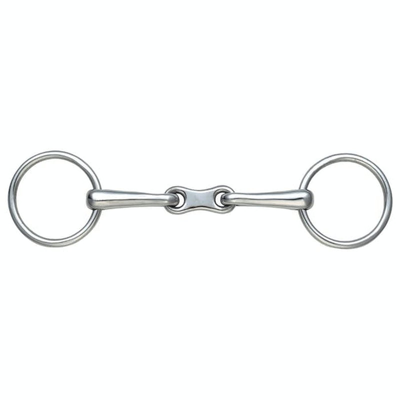 Shires French Link Bradoon Snaffle Bit, kleine losse ringen