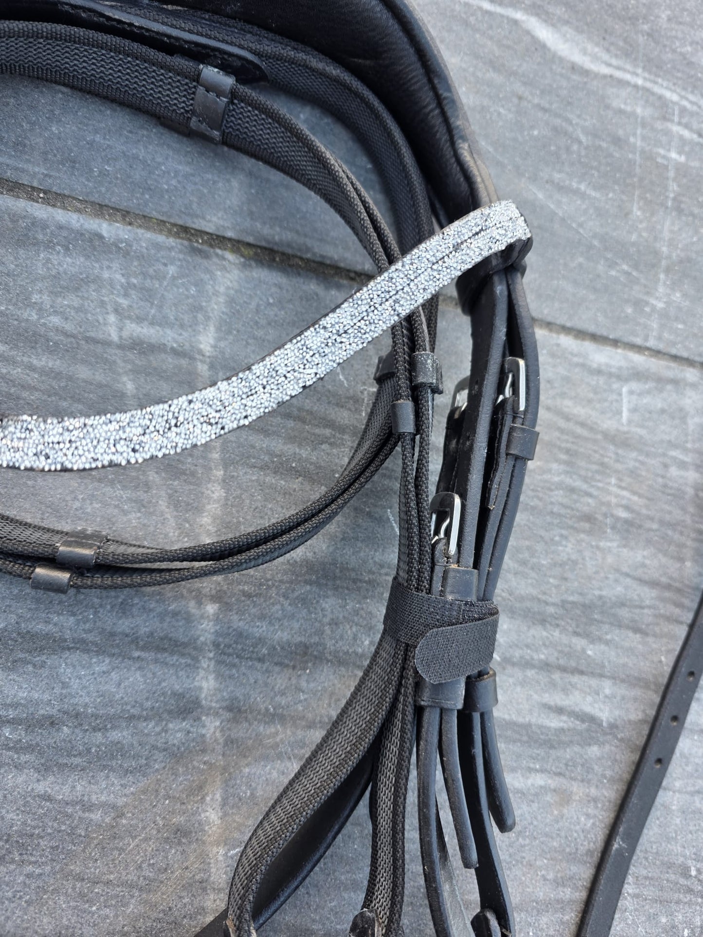 Profirider hoofdstel black/zilver