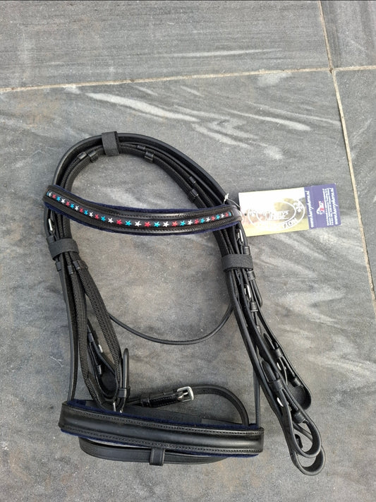 Harry's Horse Hoofdstel zwart/navy shet
