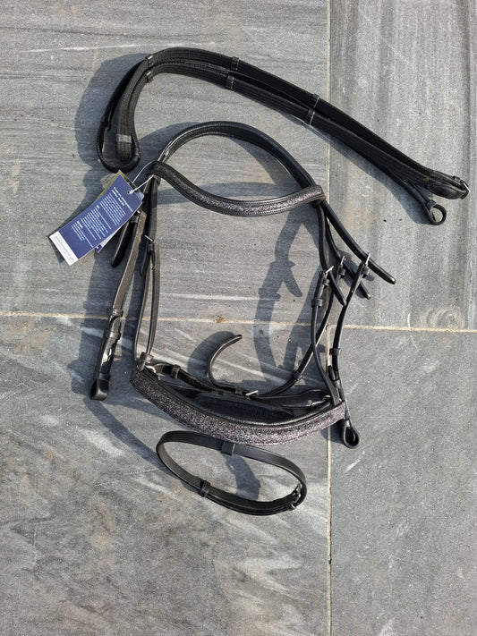 Harry's Horse Hoofdstel Zwart en glitter