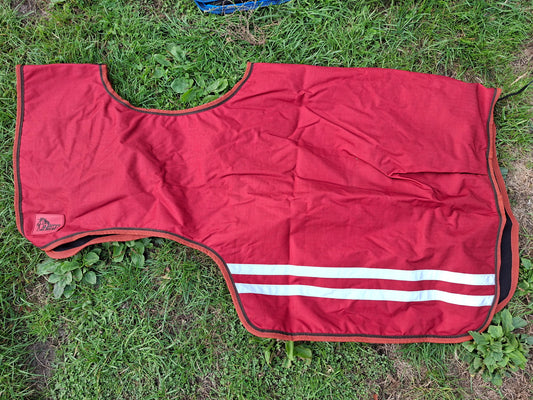 Uitrijdeken oranje/rood